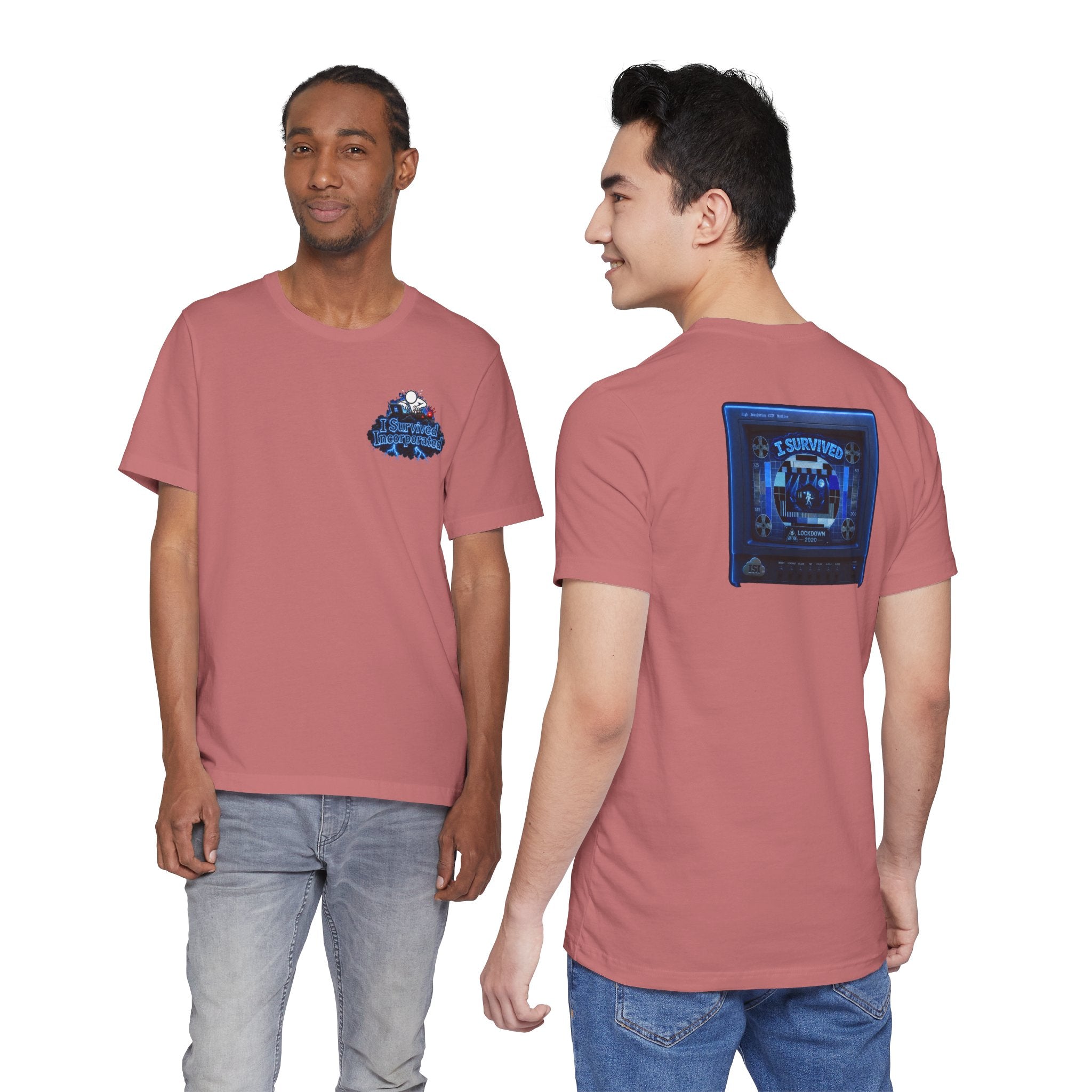 I Survived 2020 — "Please Stand By" Test Pattern Tee Lockdown Summer Exclusive Unisex Jersey Short Sleeve Tee