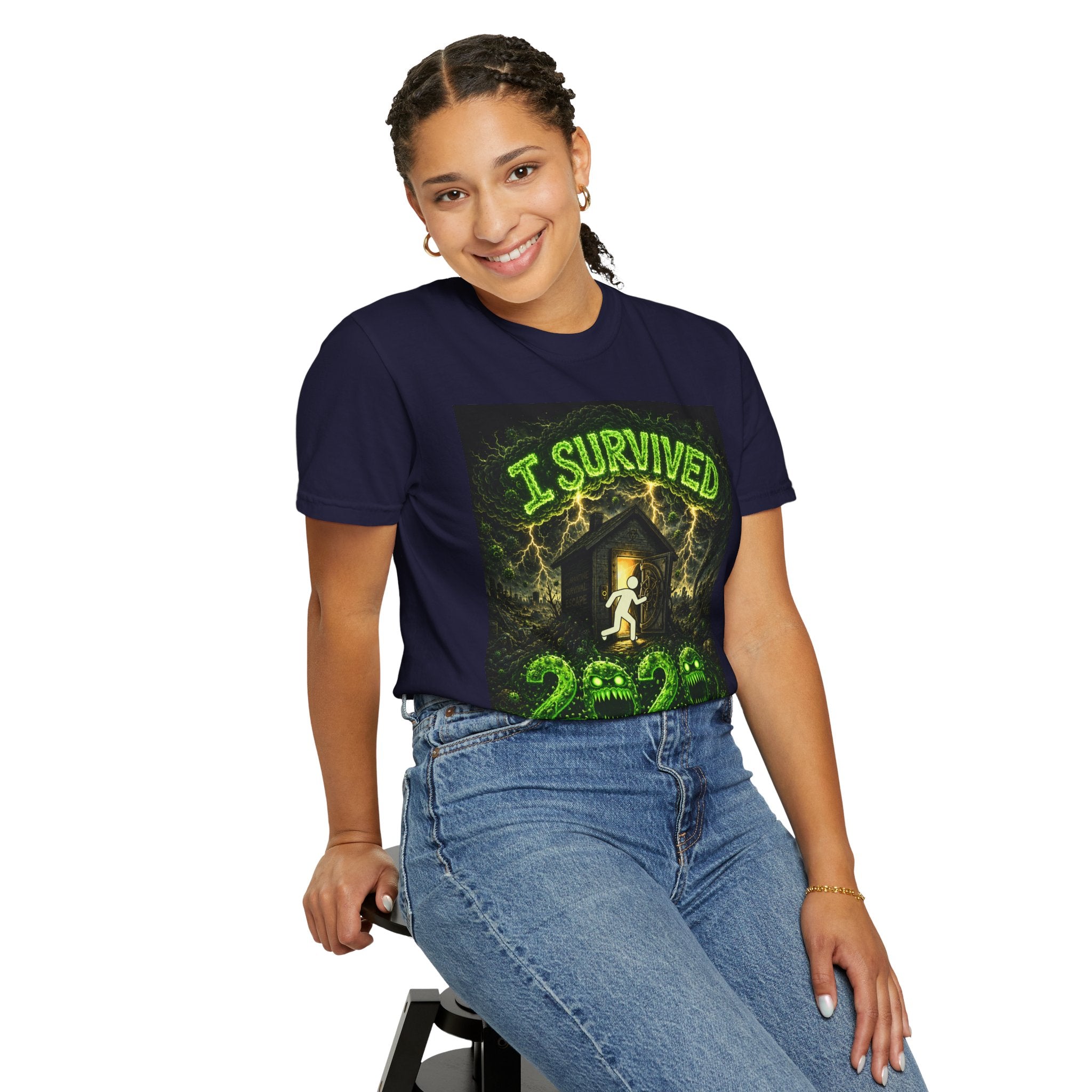 I Survived 2020 — S1:E1 "COVID-19: The Coronavirus" | Pandemic Edition Unisex Garment-Dyed T-shirt