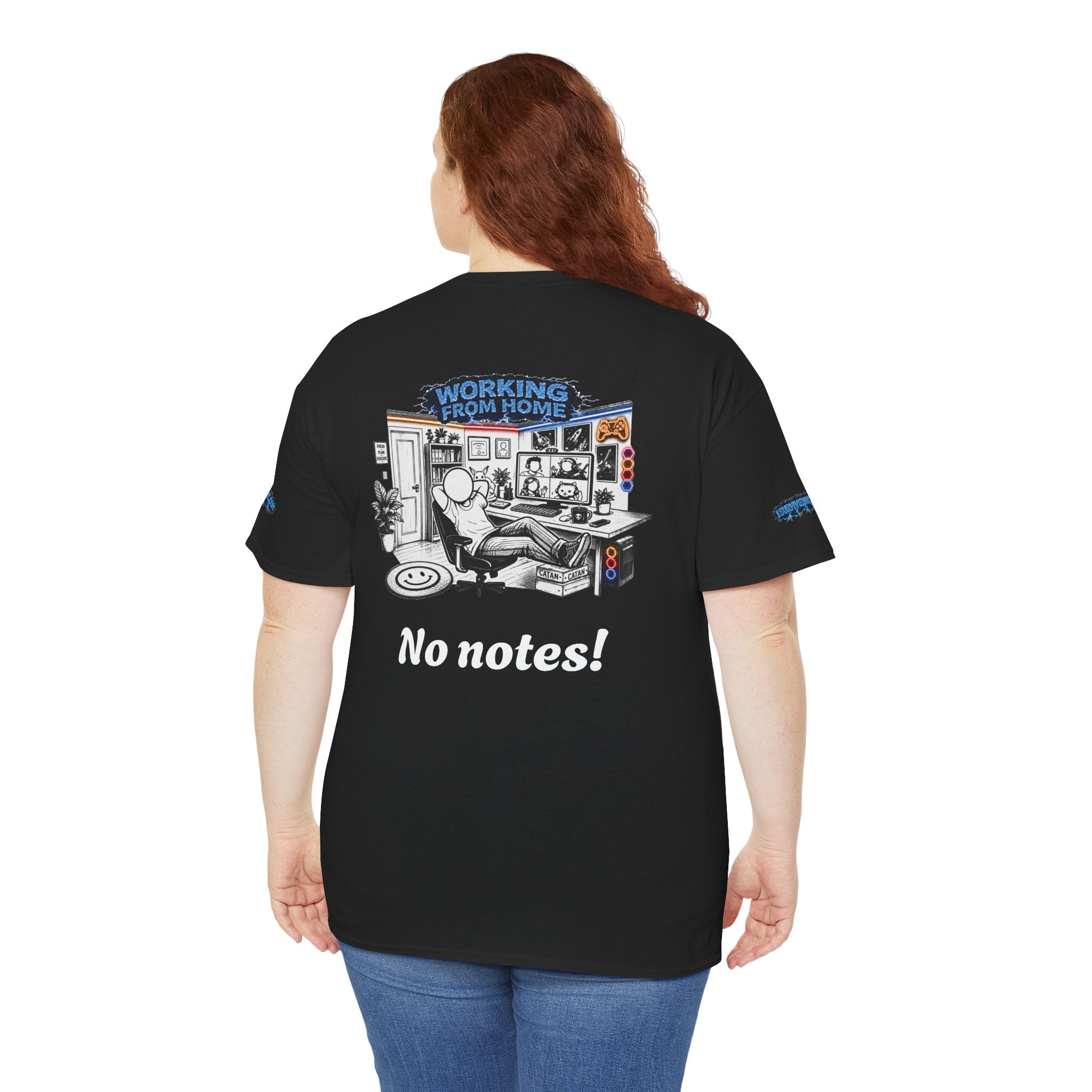 I Survived 2020 — LOCKDOWN S3:E3: Director's Cut Special Edition "Working From Home" Unisex Heavy Cotton Tee
