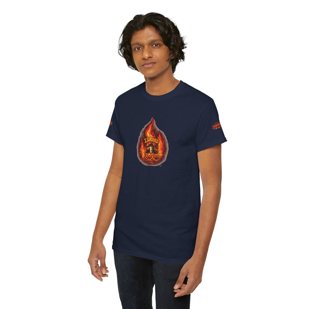 I Survived 2020 — WILDFIRES S2:E2: Director's Cut Special Edition "The Bobcat Fire" Memorial Unisex Heavy Cotton Tee