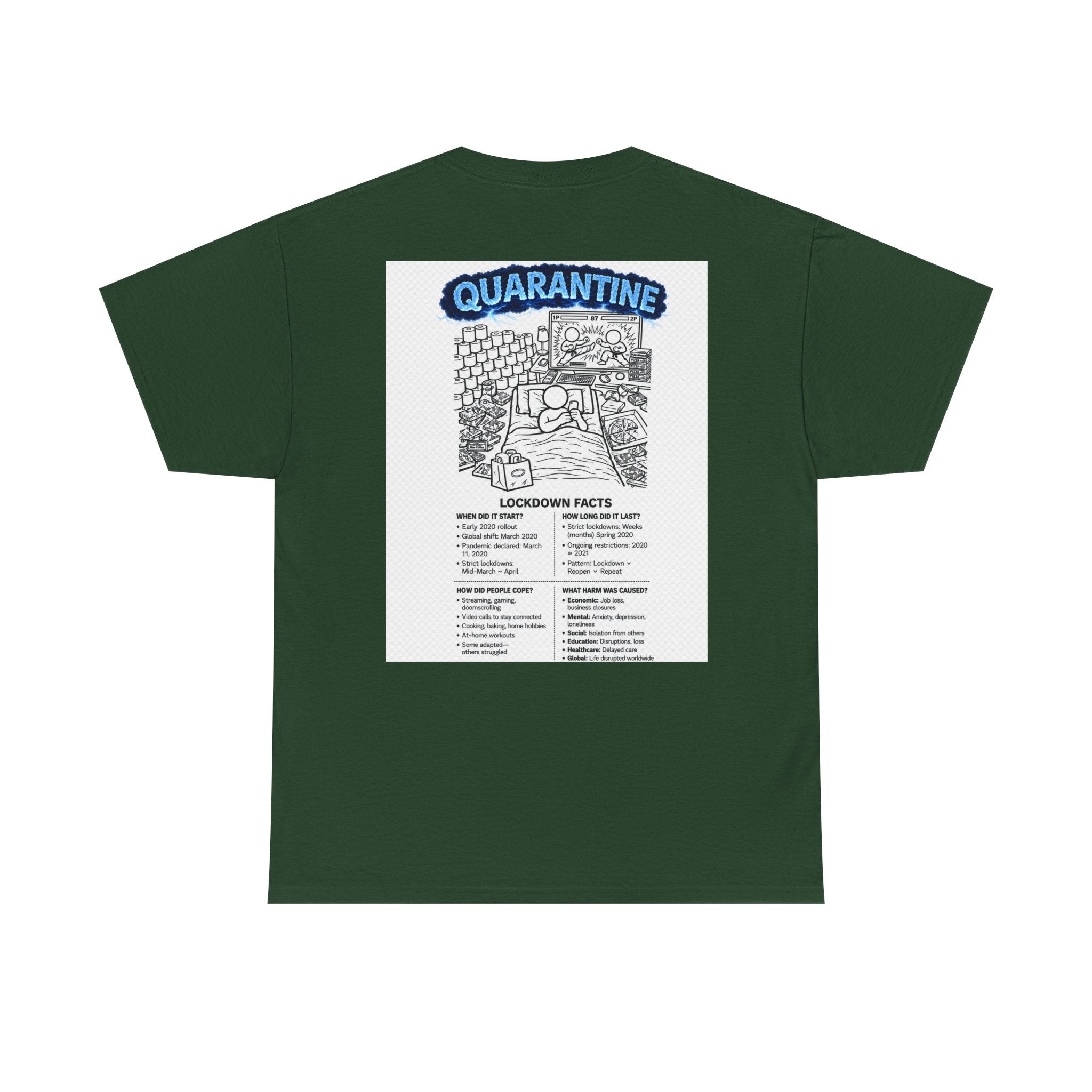 I Survived 2020 — Director's Cut S3:E1 "Quarantine" | Lockdown Edition Documentary Unisex Heavy Cotton Tee