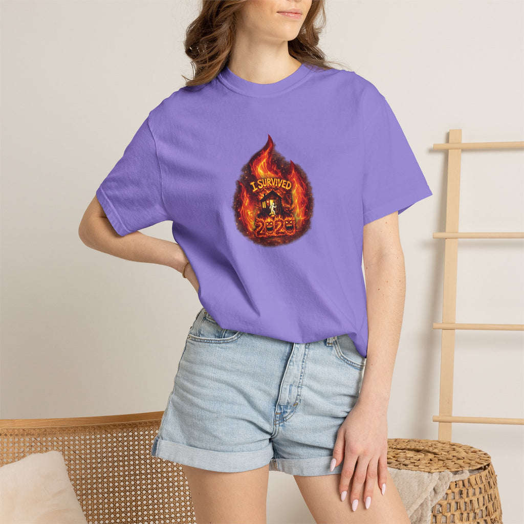 I Survived 2020 — WILDFIRES S2:E4: Director's Cut "Western U.S. Wildfire Season" Memorial Unisex Garment-Dyed T-shirt