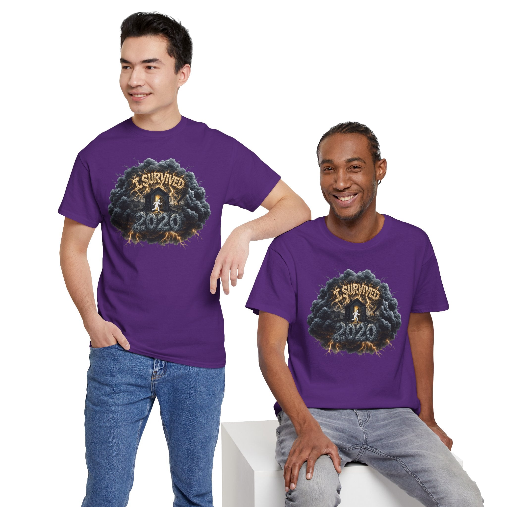 I Survived 2020 — Director's Cut Original Design Teaser Tee | Season 1 Premiere Drop Unisex Heavy Cotton Tee