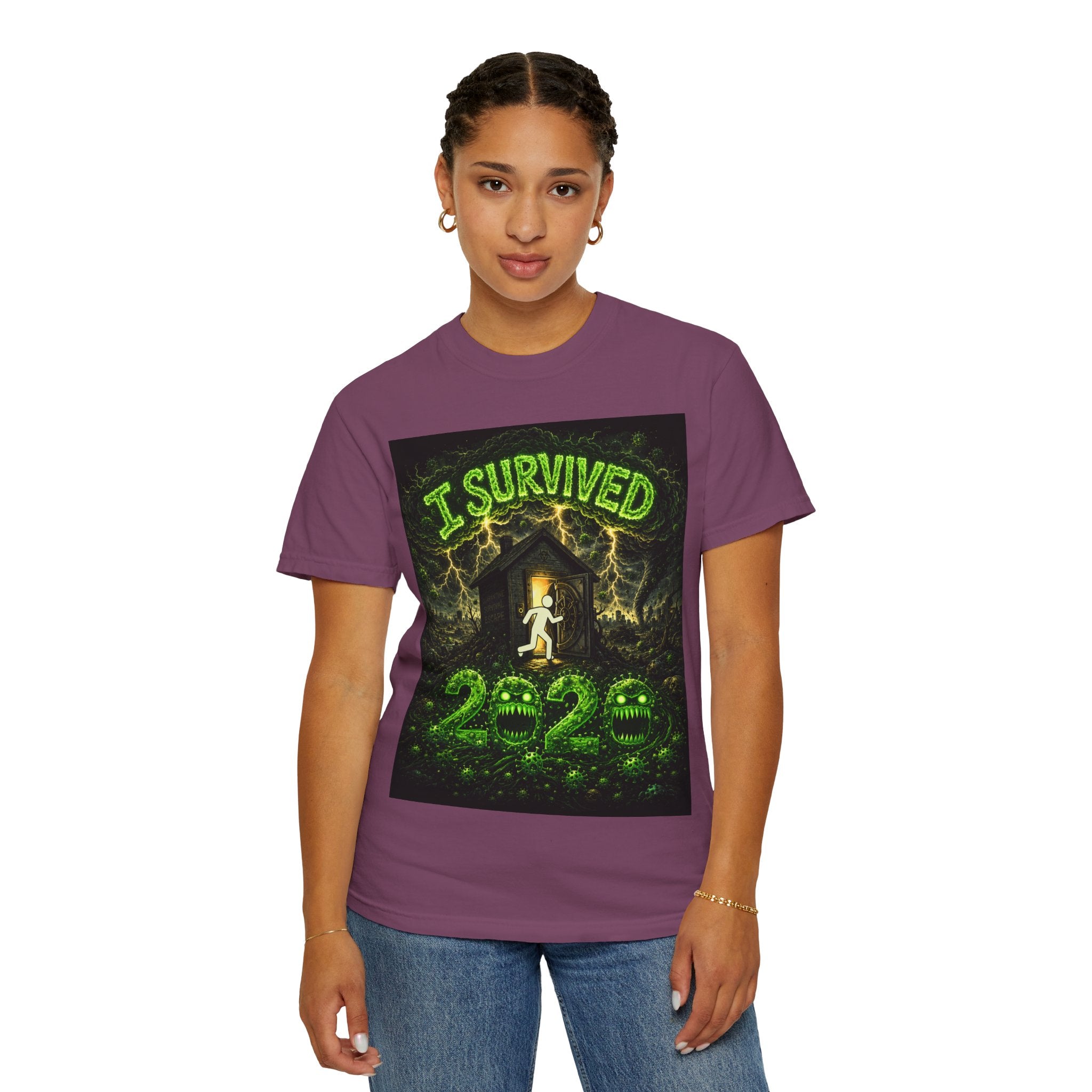 I Survived 2020 — S1:E3 "The Jab!" | Pandemic Edition Unisex Garment-Dyed T-shirt