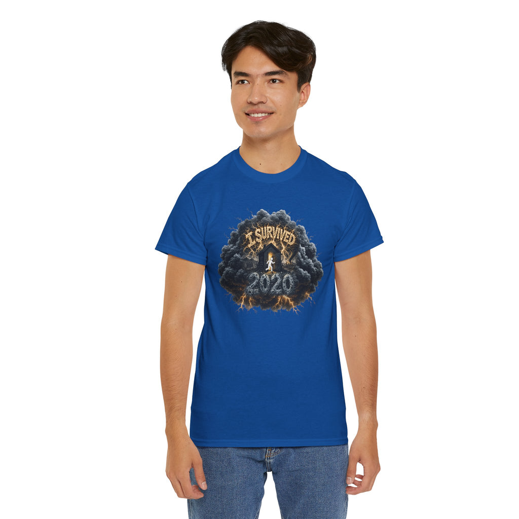 I Survived 2020 —  Deriector's Cut Original Design Teaser Tee | Season 1 Premiere Drop Unisex Heavy Cotton Tee