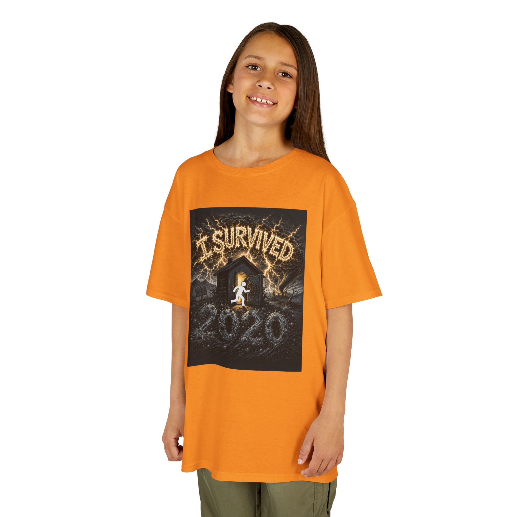 I Survived 2020 — Original Design Teaser Tee | Season 1 Premiere Drop Kids Heavy Cotton™ Tee
