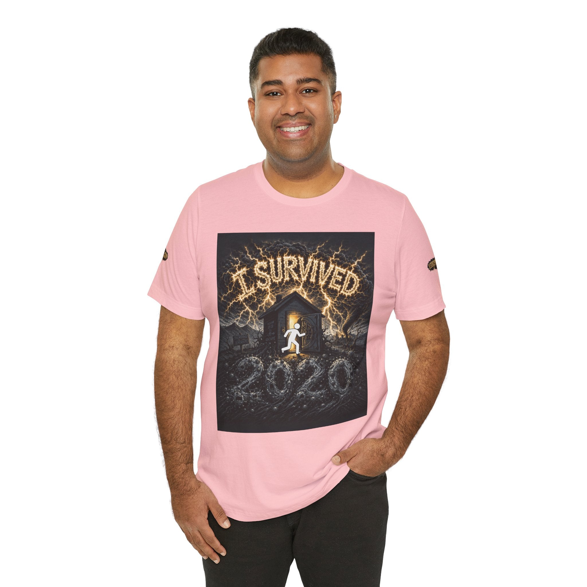 I Survived 2020 — Original Design Teaser Tee | Season 1 Premiere Drop Unisex Jersey Short Sleeve Tee
