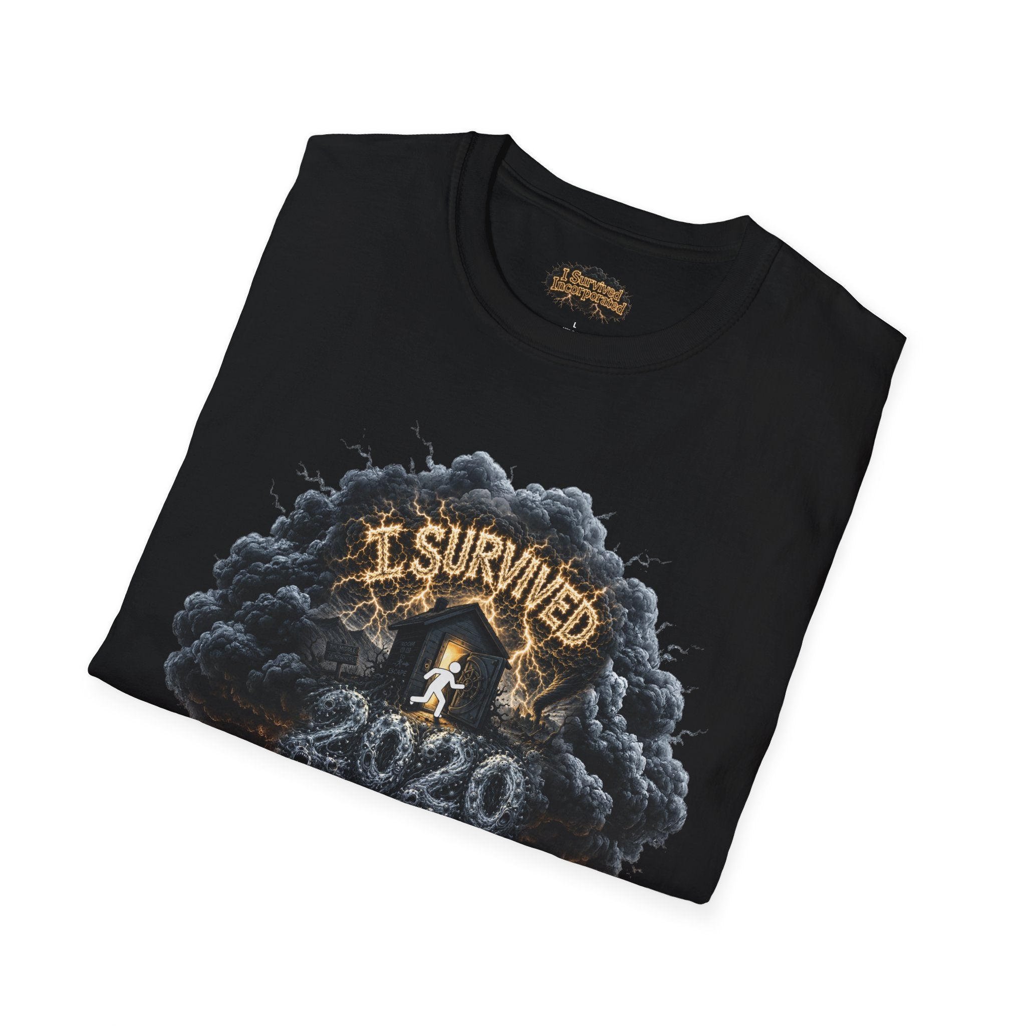 I Survived 2020 — Director's Cut Original Design Teaser Tee | Season 1 Premiere Drop Unisex Softstyle T-Shirt