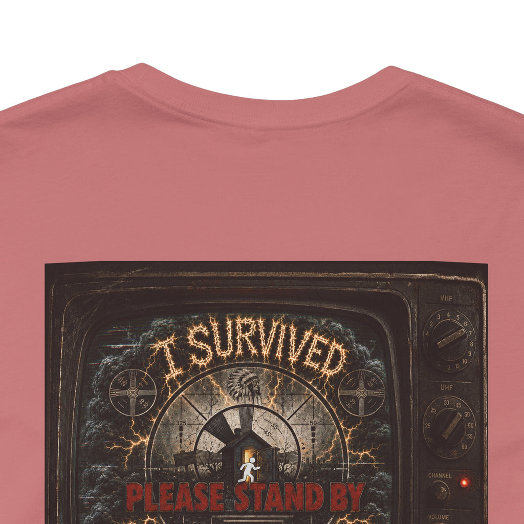 I Survived 2020 — "Please Stand By" Test Pattern Tee Summer Premier Unisex Jersey Short Sleeve Tee