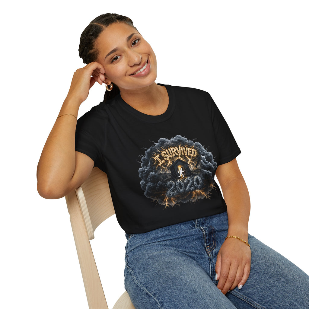 I Survived 2020 — Director's Cut Original Design Teaser Tee | Season 1 Premiere Drop Unisex Softstyle T-Shirt