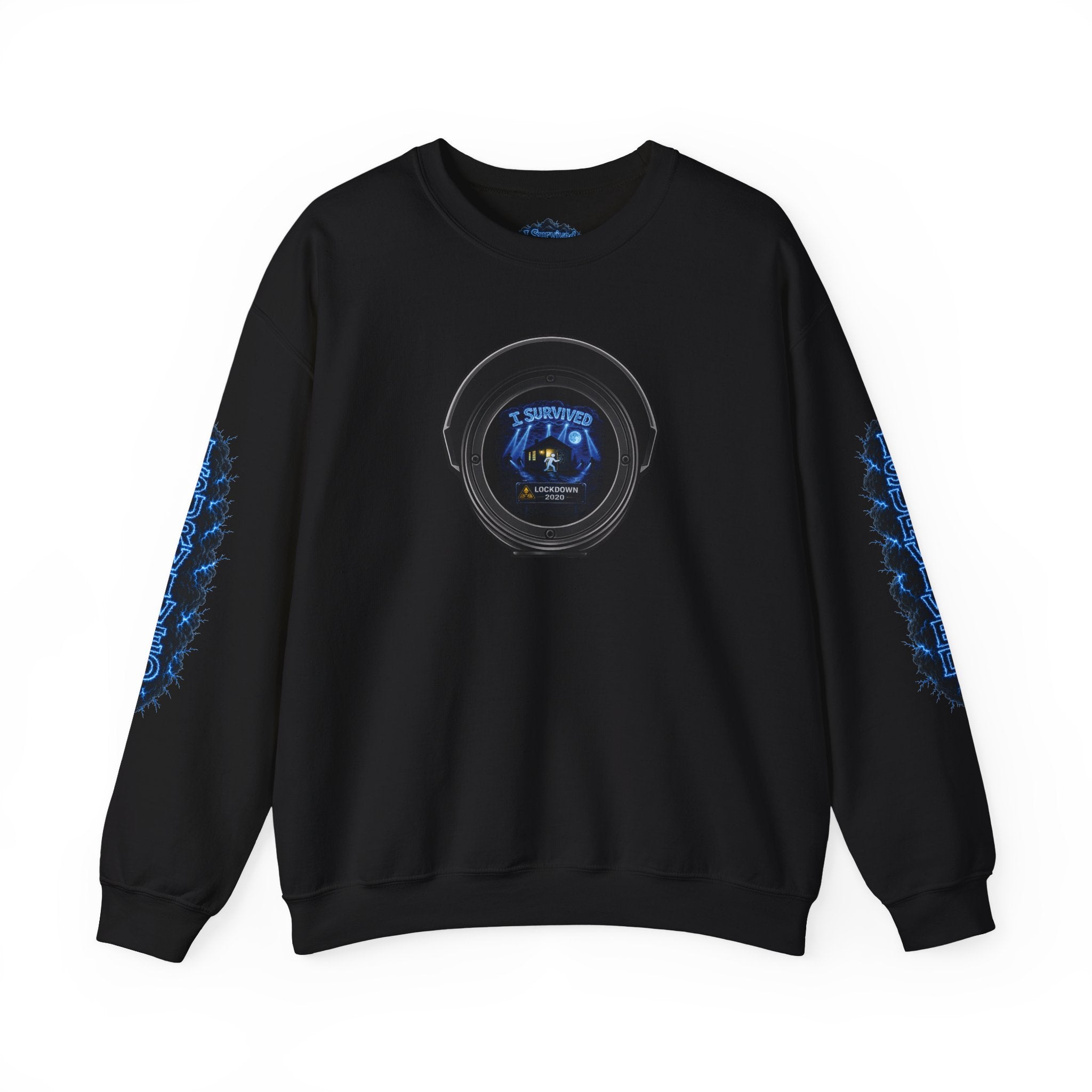 I Survived 2020 — LOCKDOWN S3:E4: Director's Cut "Working From Home" Unisex Heavy Blend™ Crewneck Sweatshirt