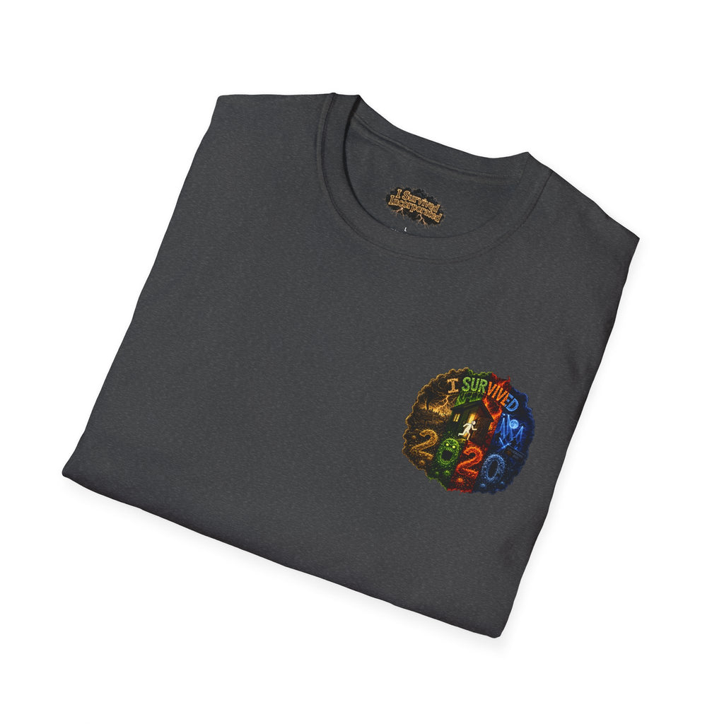 I Survived 2020 — "No Signal" Test Pattern Tee Alien Broadcast Finale Summer Premiere Unisex Softstyle T-Shirt