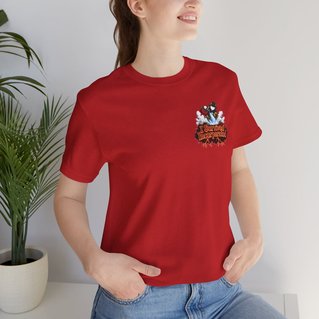 I Survived 2020 — "Please Stand By" Test Pattern Tee Wildfire Signal Edition Summer Premiere Unisex Jersey Short Sleeve Tee