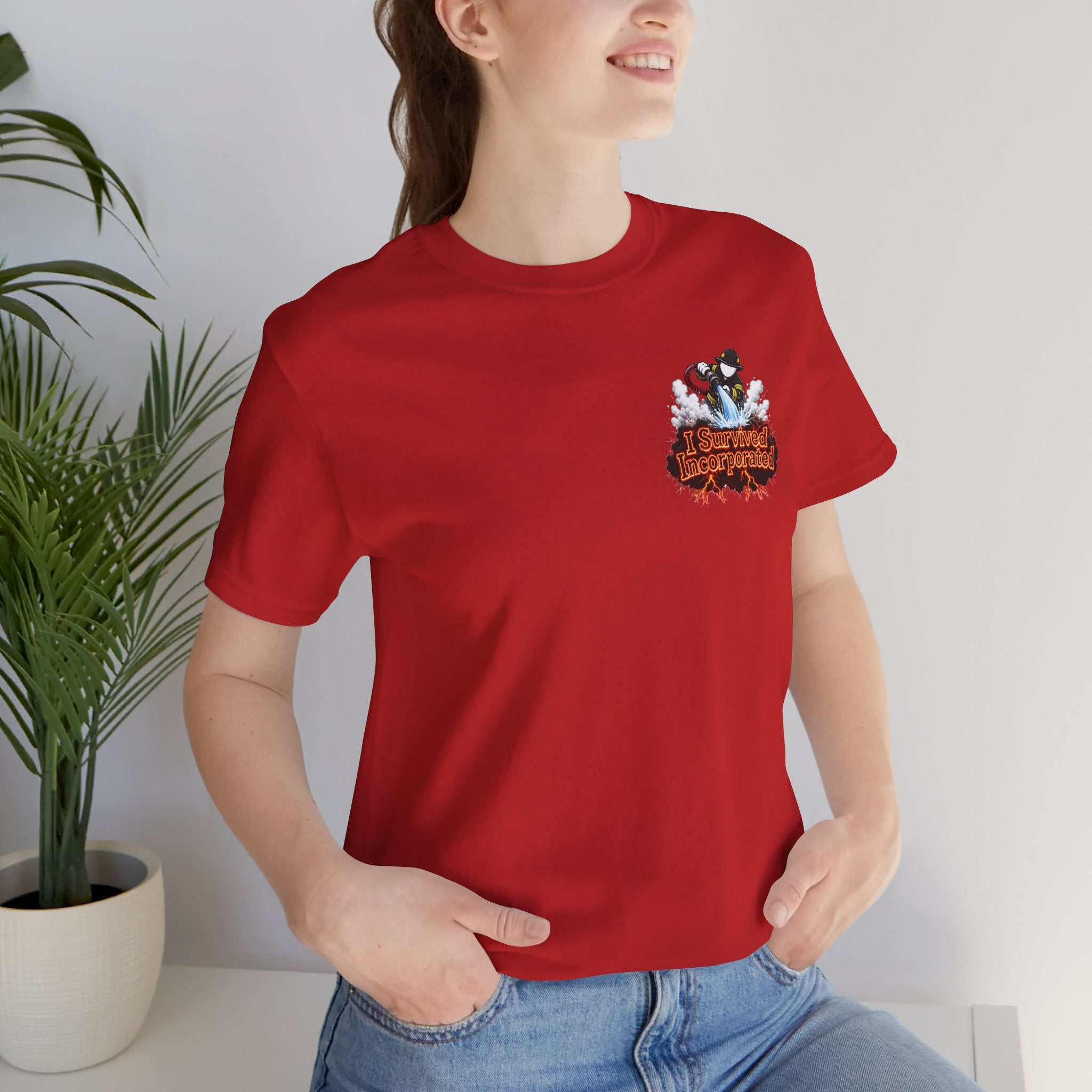 I Survived 2020 — "Please Stand By" Test Pattern Tee Wildfire Signal Edition Summer Premiere Unisex Jersey Short Sleeve Tee