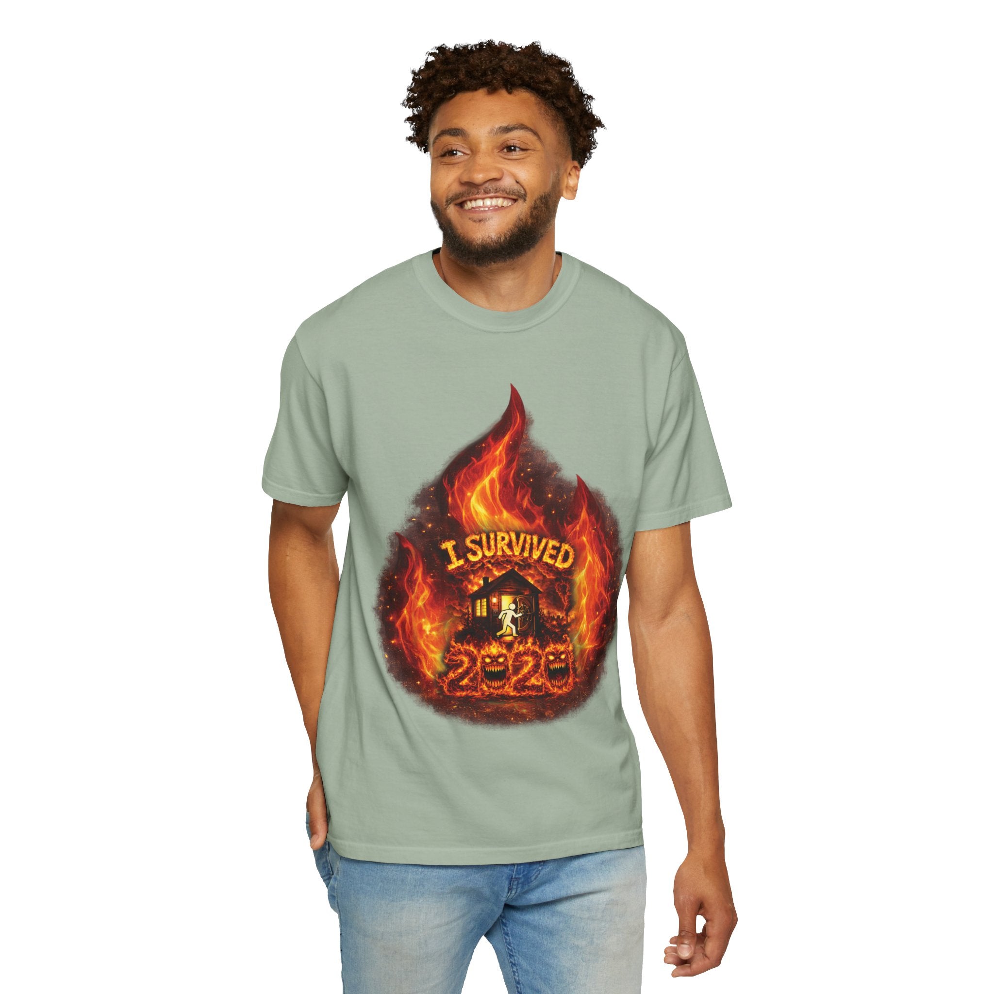 I Survived 2020 — Director's Cut S2:E4 "Western U.S. Wildfire Season" | Mid-Season Finale Pt. 1 | Wildfire Edition Memorial Unisex Garment-Dyed T-shirt