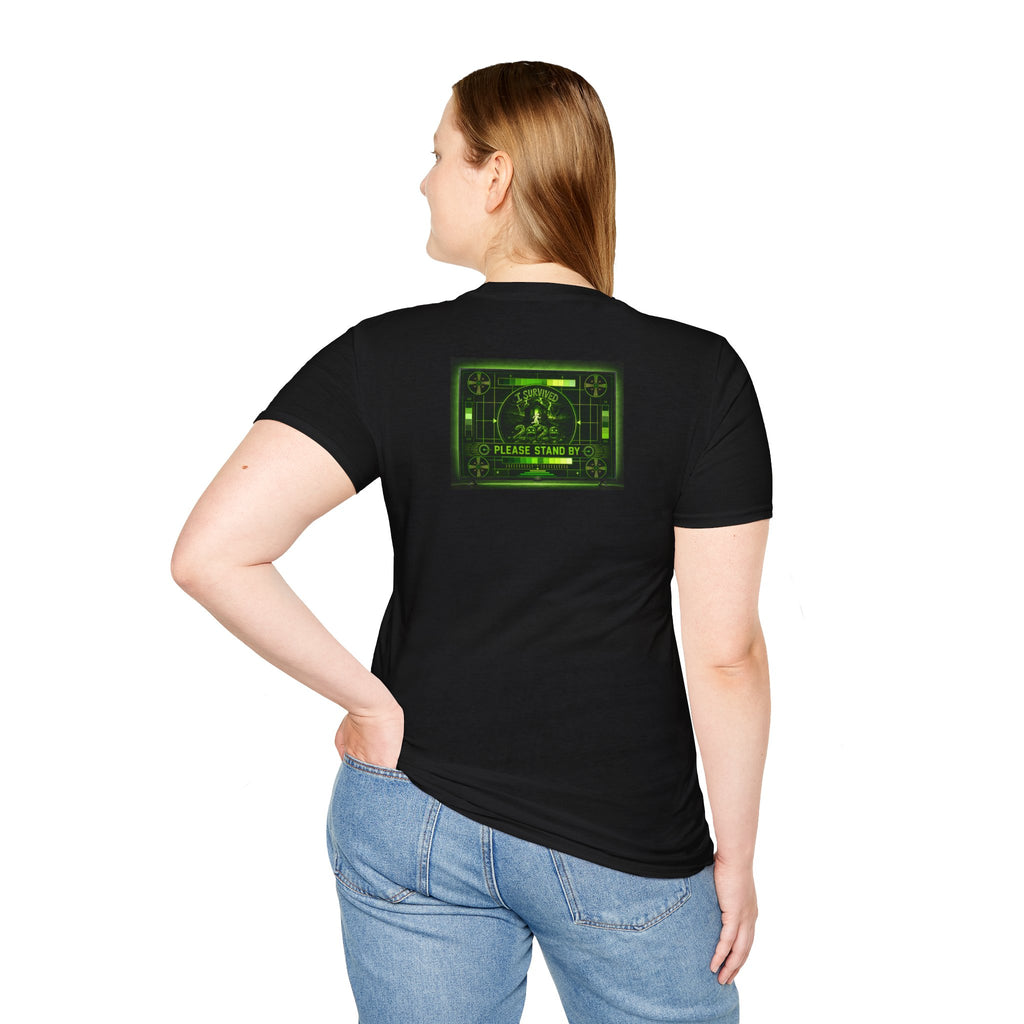 I Survived 2020 — "Please Stand By" Test Pattern Toxic Signal Tee Summer Premiere Unisex Softstyle T-Shirt