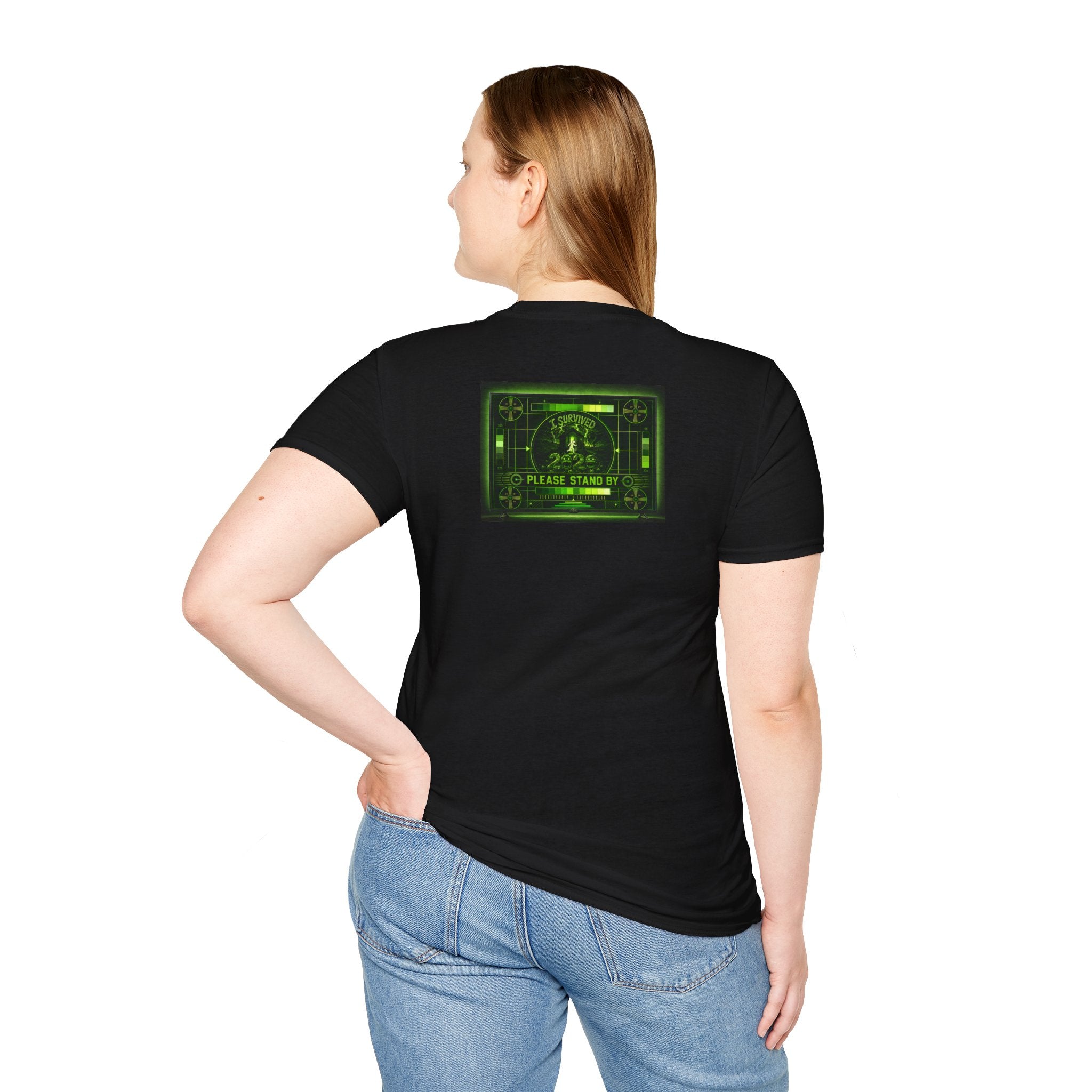 I Survived 2020 — "Please Stand By" Test Pattern Toxic Signal Tee Summer Premiere Unisex Softstyle T-Shirt