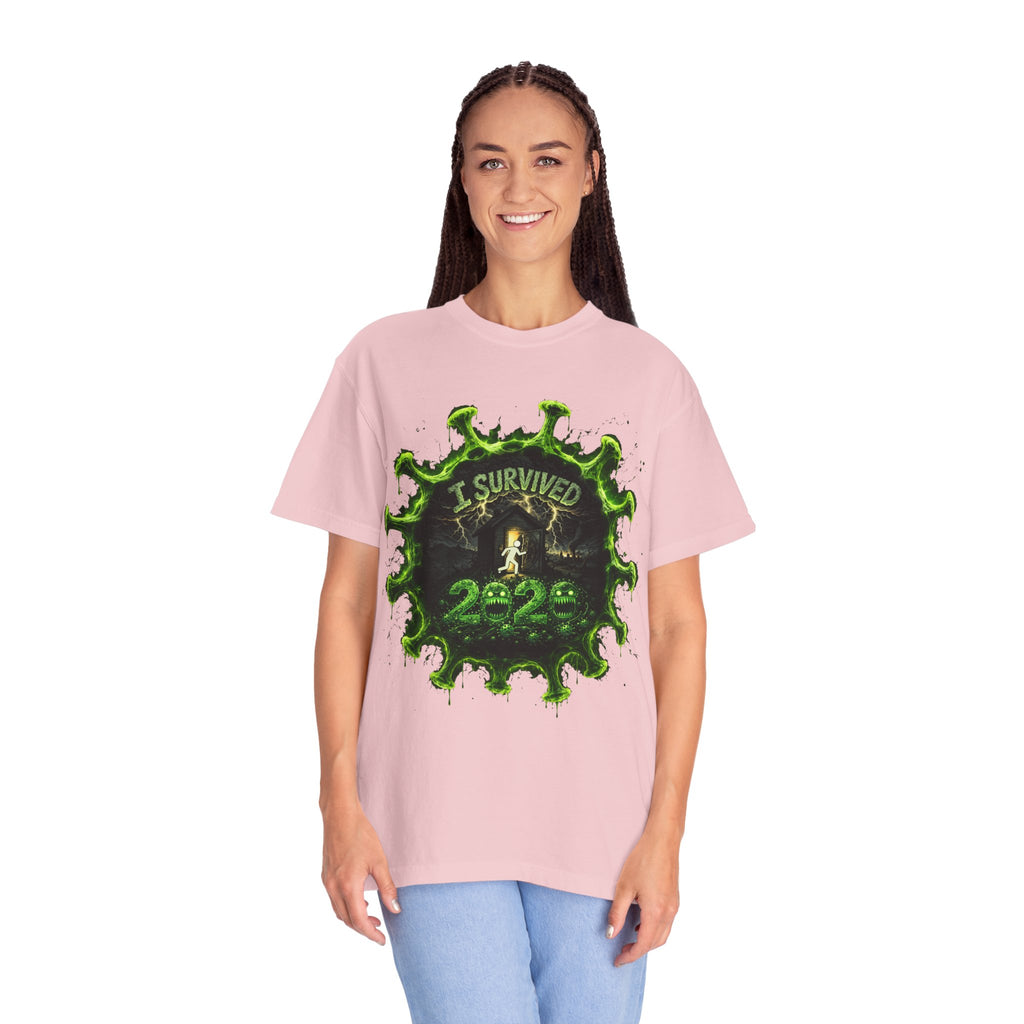 I Survived 2020 — Director's Cut S1:E3 "The Jab!" | Pandemic Edition Unisex Garment-Dyed T-shirt