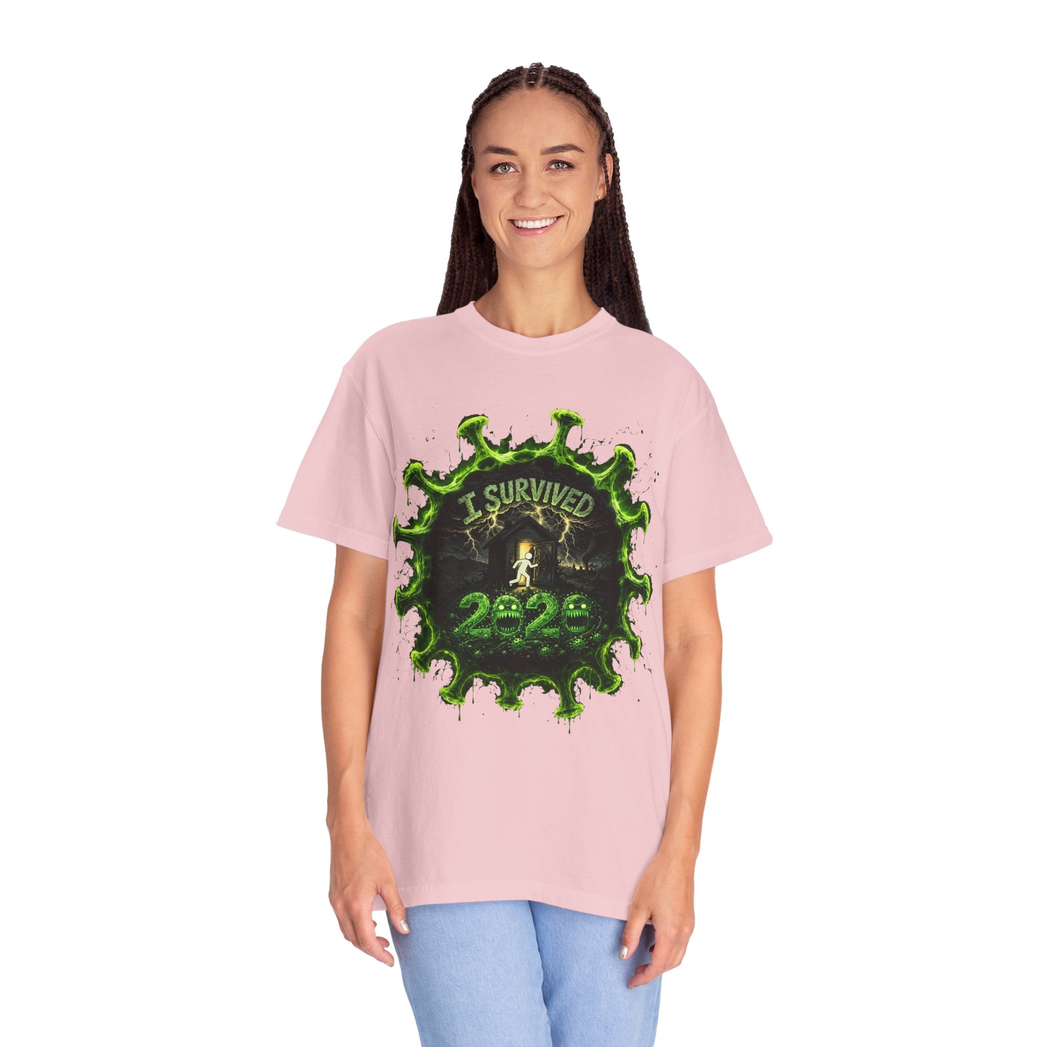 I Survived 2020 — Director's Cut S1:E3 "The Jab!" | Pandemic Edition Unisex Garment-Dyed T-shirt