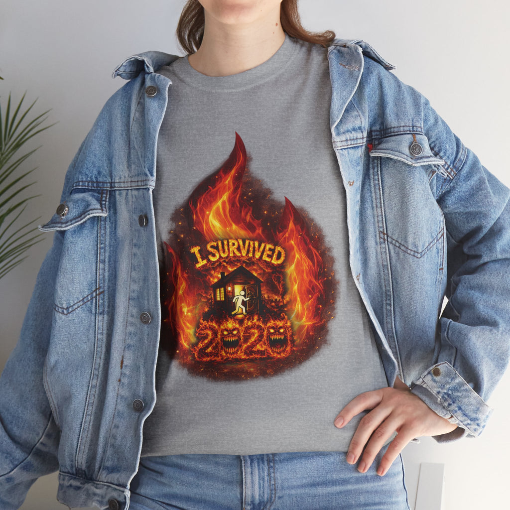 I Survived 2020 — Director's Cut S2:E1 "Berry Creek" | Wildfire Edition Memorial Unisex Heavy Cotton Tee (SPECIAL EDITION)