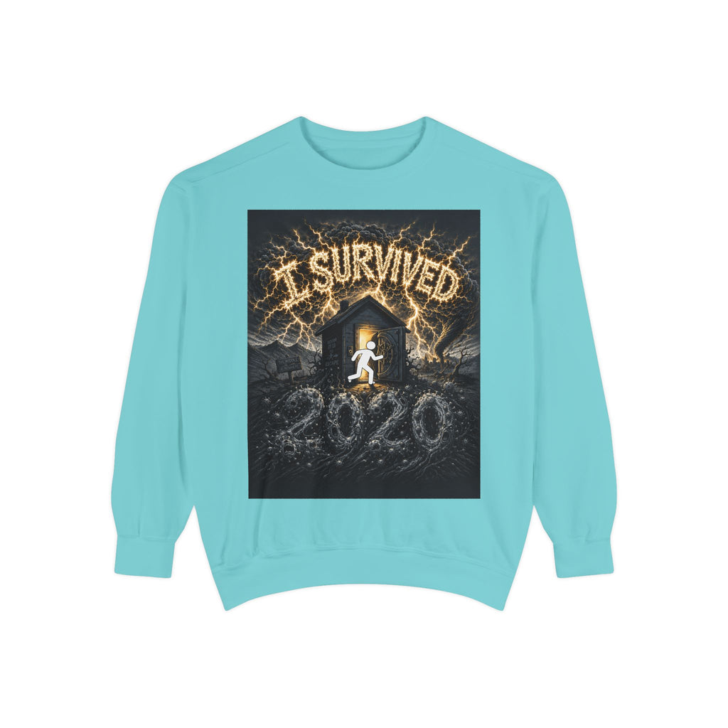 I Survived 2020 — Original PILOT Design Unisex Garment-Dyed Sweatshirt