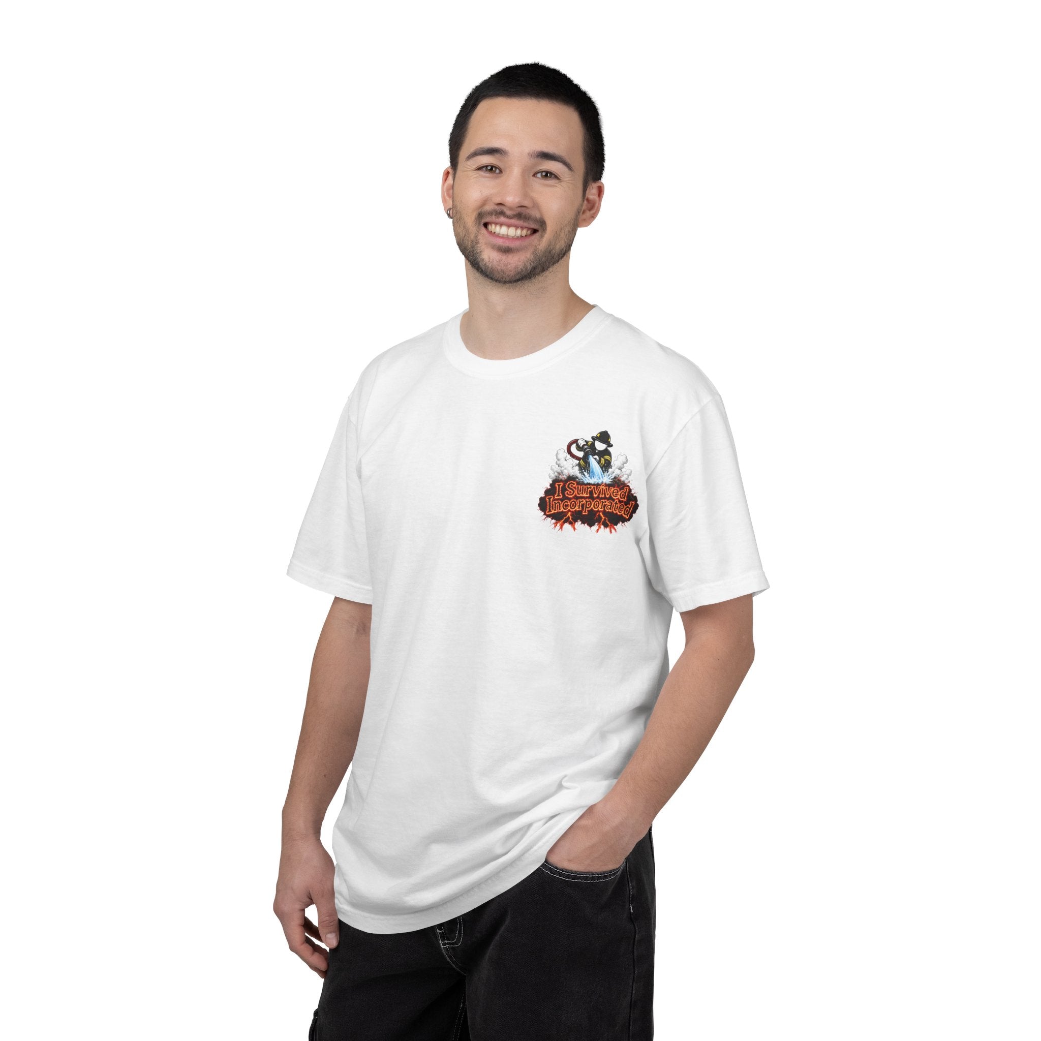 I Survived 2020 — "Please Stand By" Test Pattern Tee Wildfire Signal Edition Summer Premiere Unisex Garment-Dyed T-shirt