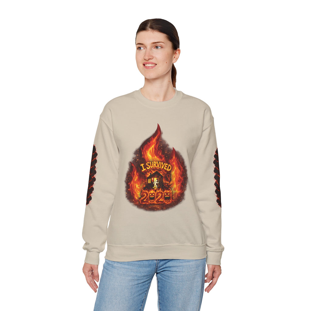I Survived 2020 — Director's Cut S2:E4 "Western U.S. Wildfire Season" | Mid-Season Finale Pt. 1 | Wildfire Edition Memorial Unisex Heavy Blend™ Crewneck Sweatshirt