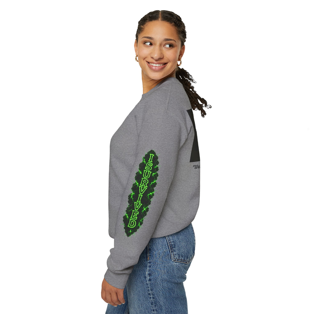 I Survived 2020 — PANDEMIC S1:E3: Director's Cut "The Jab!" Unisex Heavy Blend™ Crewneck Sweatshirt
