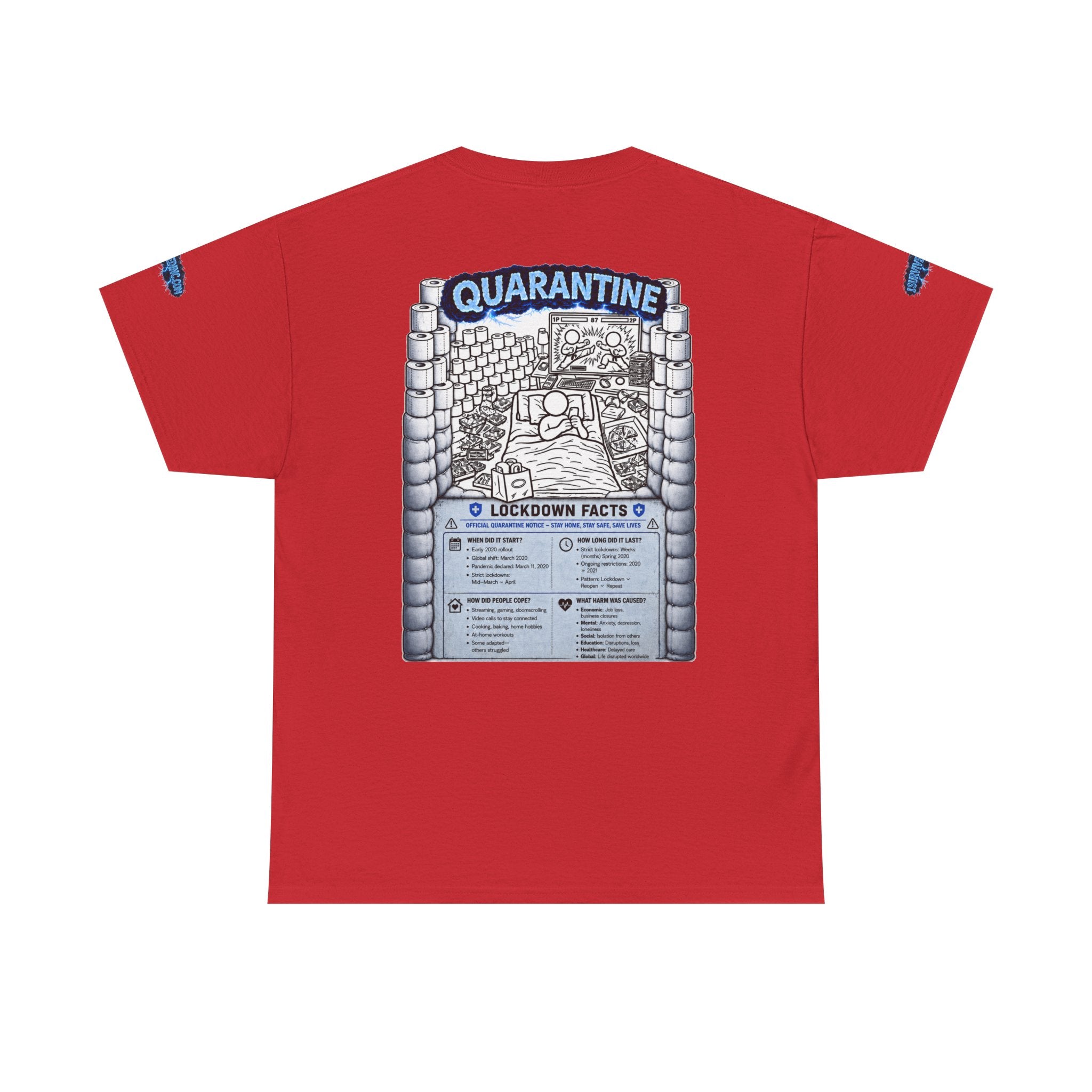 I Survived 2020 — LOCKDOWN S3:E1: Special Edition "Quarantine" Unisex Heavy Cotton Tee