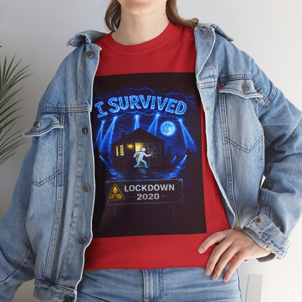 J'ai survécu à 2020 — S3:E1 « Quarantaine » | T-shirt unisexe en coton épais édition Confinement (ÉDITION SPÉCIALE)