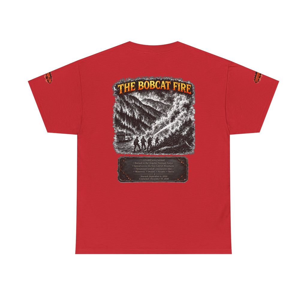 I Survived 2020 — WILDFIRES S2:E2: Director's Cut Special Edition "The Bobcat Fire" Memorial Unisex Heavy Cotton Tee