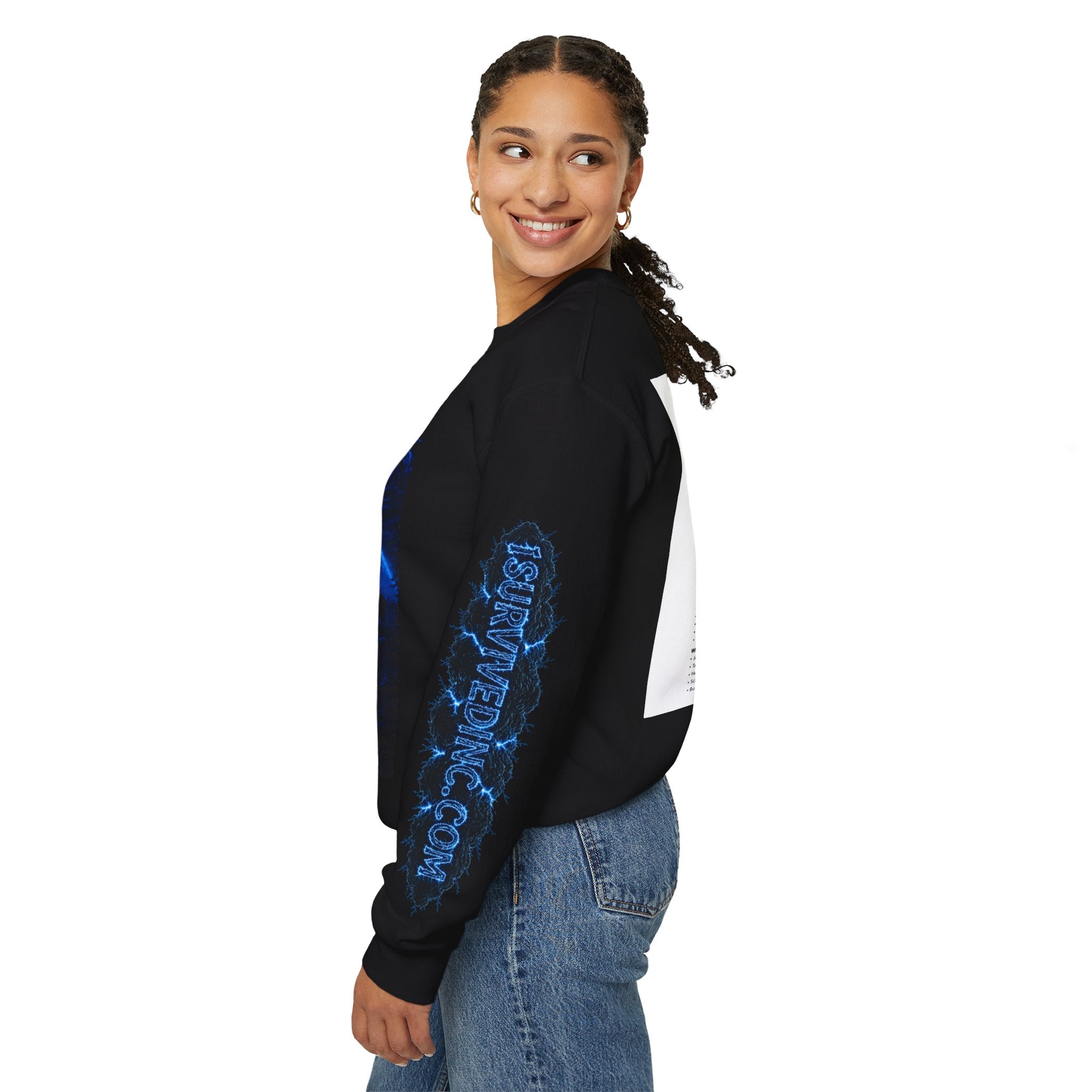 I Survived 2020 — S3:E3 "Remote Schooling" | Lockdown Edition Documentary Unisex Heavy Blend™ Crewneck Sweatshirt