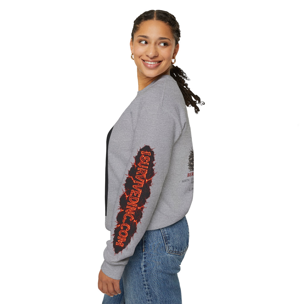 I Survived 2020 — S2:E1 "Berry Creek" | Wildfire Edition Memorial Unisex Heavy Blend™ Crewneck Sweatshirt
