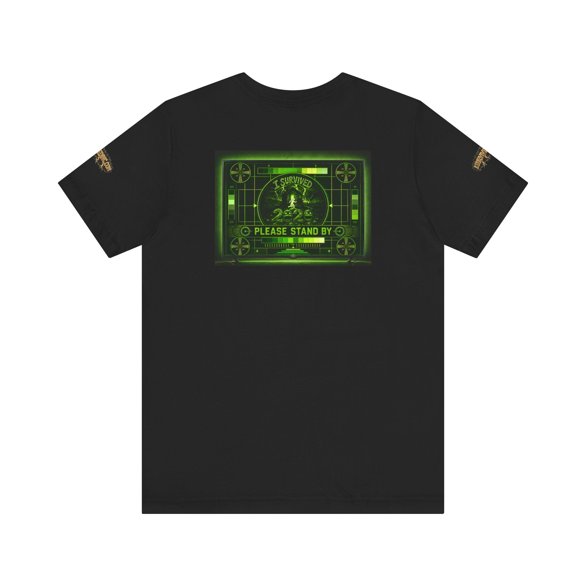 I Survived 2020 — "Please Stand By" Test Pattern Toxic Signal Tee Special Edition Summer Premiere Unisex Jersey Short Sleeve Tee