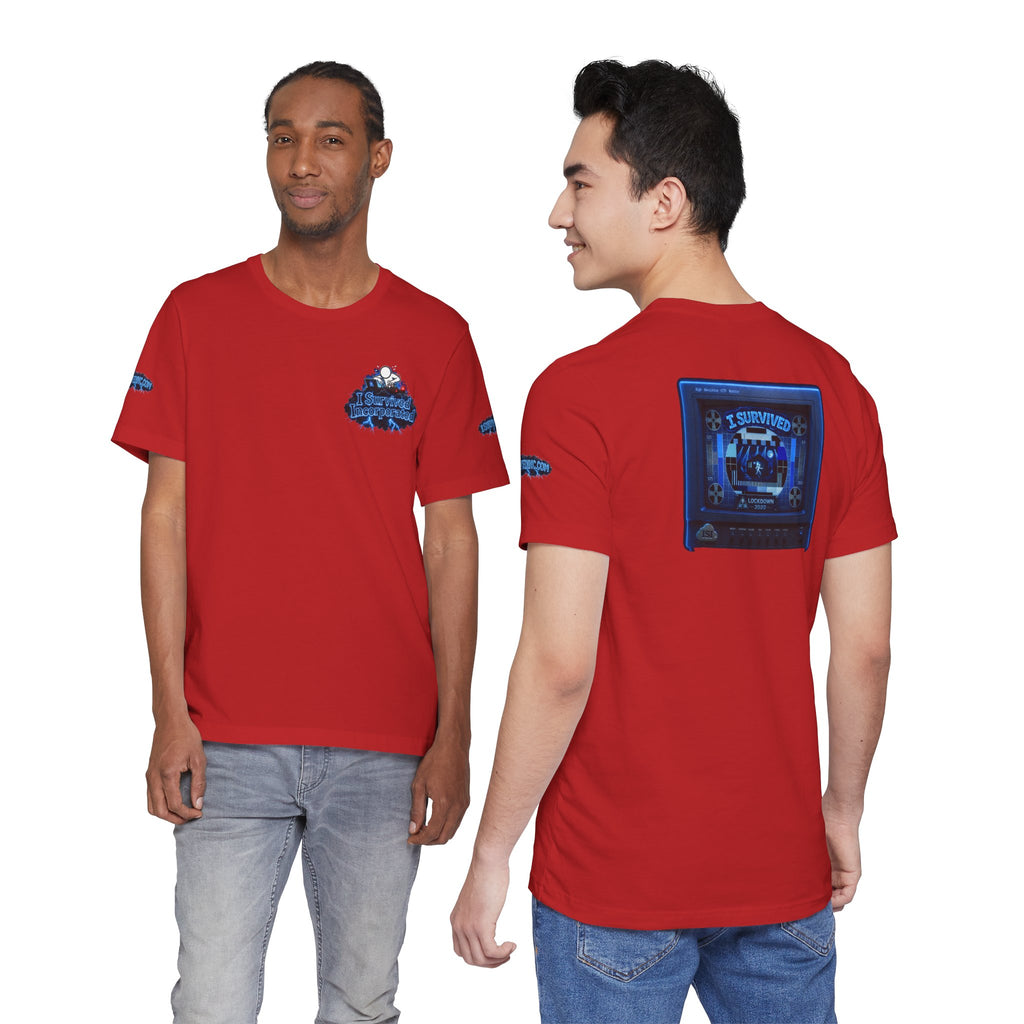 I Survived 2020 — "Please Stand By" Test Pattern Tee Lockdown Special Edition Summer Exclusive Unisex Jersey Short Sleeve Tee