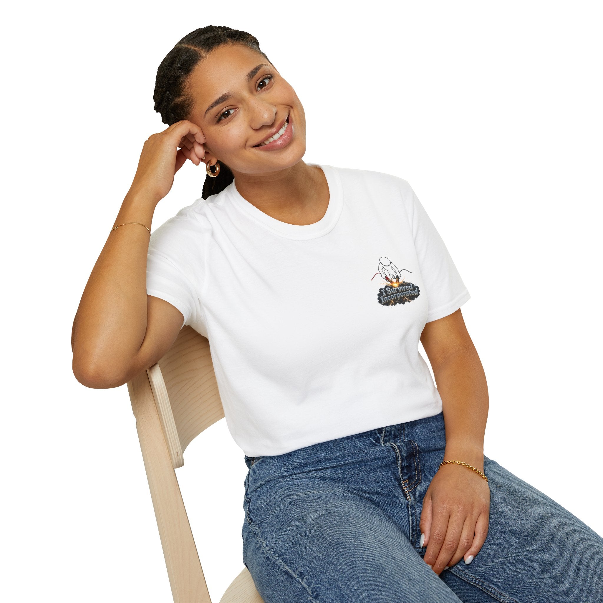 I Survived 2020 — "Please Stand By" Test Pattern Tee Summer Premier Unisex Softstyle T-Shirt