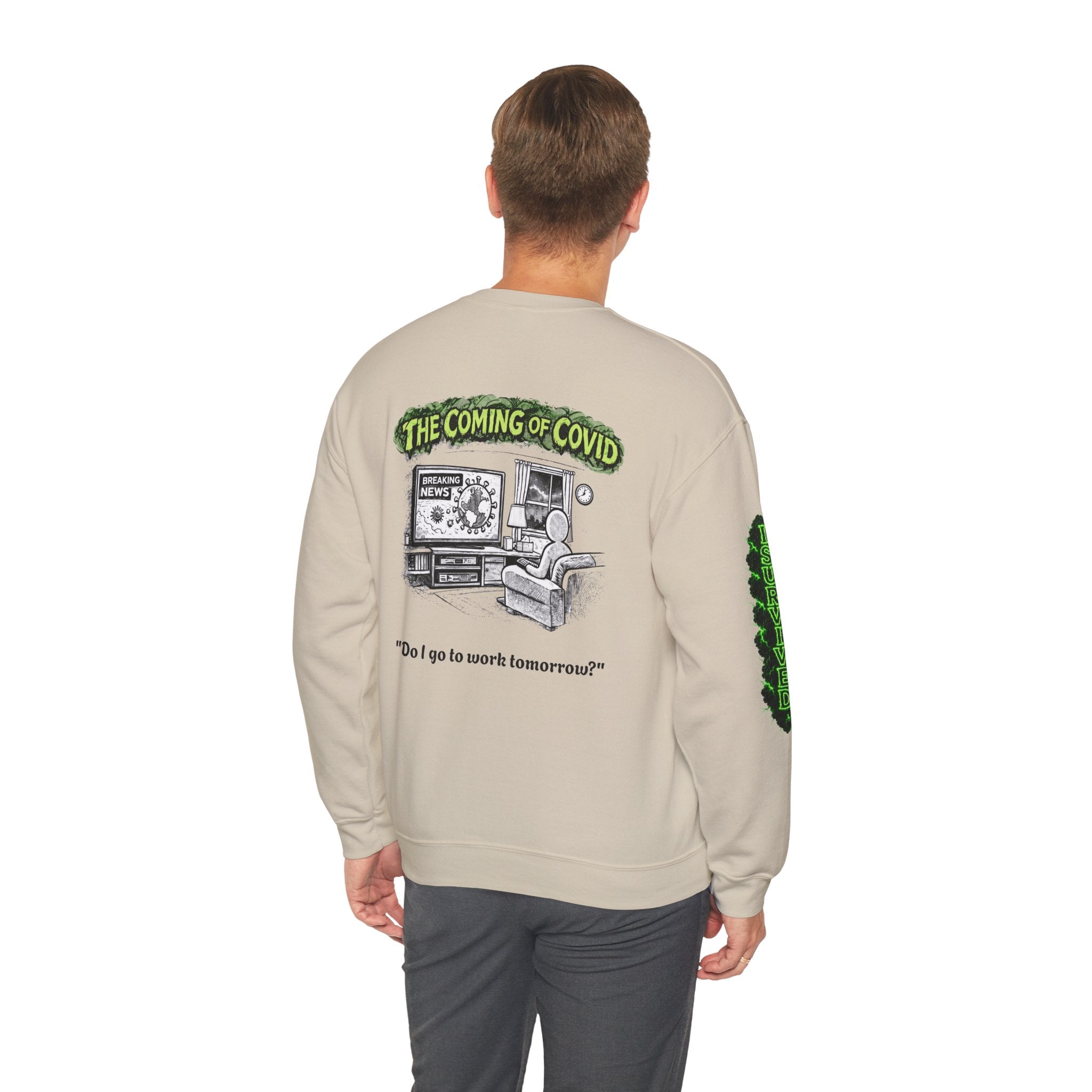 I Survived 2020 — Director's Cut S1:E2 "The Coming of COVID" | Pandemic Edition Unisex Heavy Blend™ Crewneck Sweatshirt