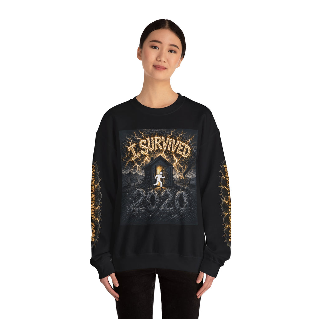 I Survived 2020 — Original Design Teaser Tee | Season 1 Premiere Drop Unisex Heavy Blend™ Crewneck Sweatshirt (SPECIAL EDITION)