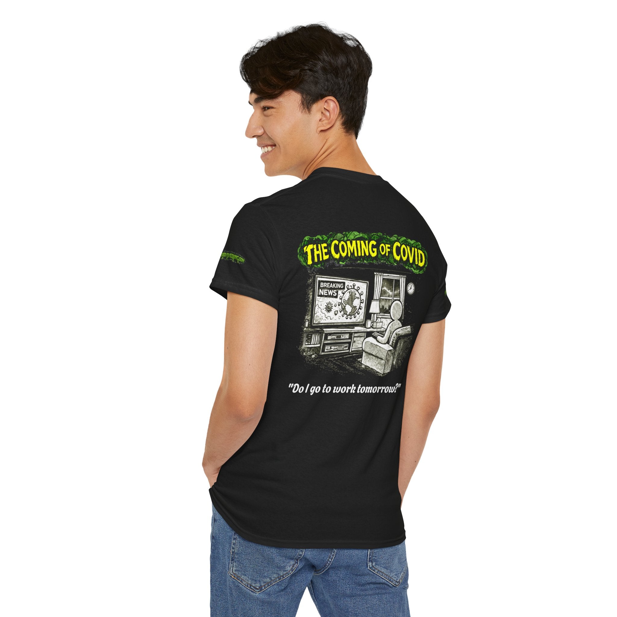 I Survived 2020 — PANDEMIC S1:E2: Special Edition "The Coming of COVID" Unisex Heavy Cotton Tee