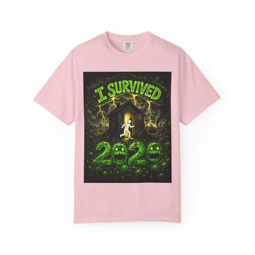 Sobreviví al 2020 — T1:E1 "COVID-19: El Coronavirus" | Camiseta unisex teñida de una pieza, Edición Pandemia