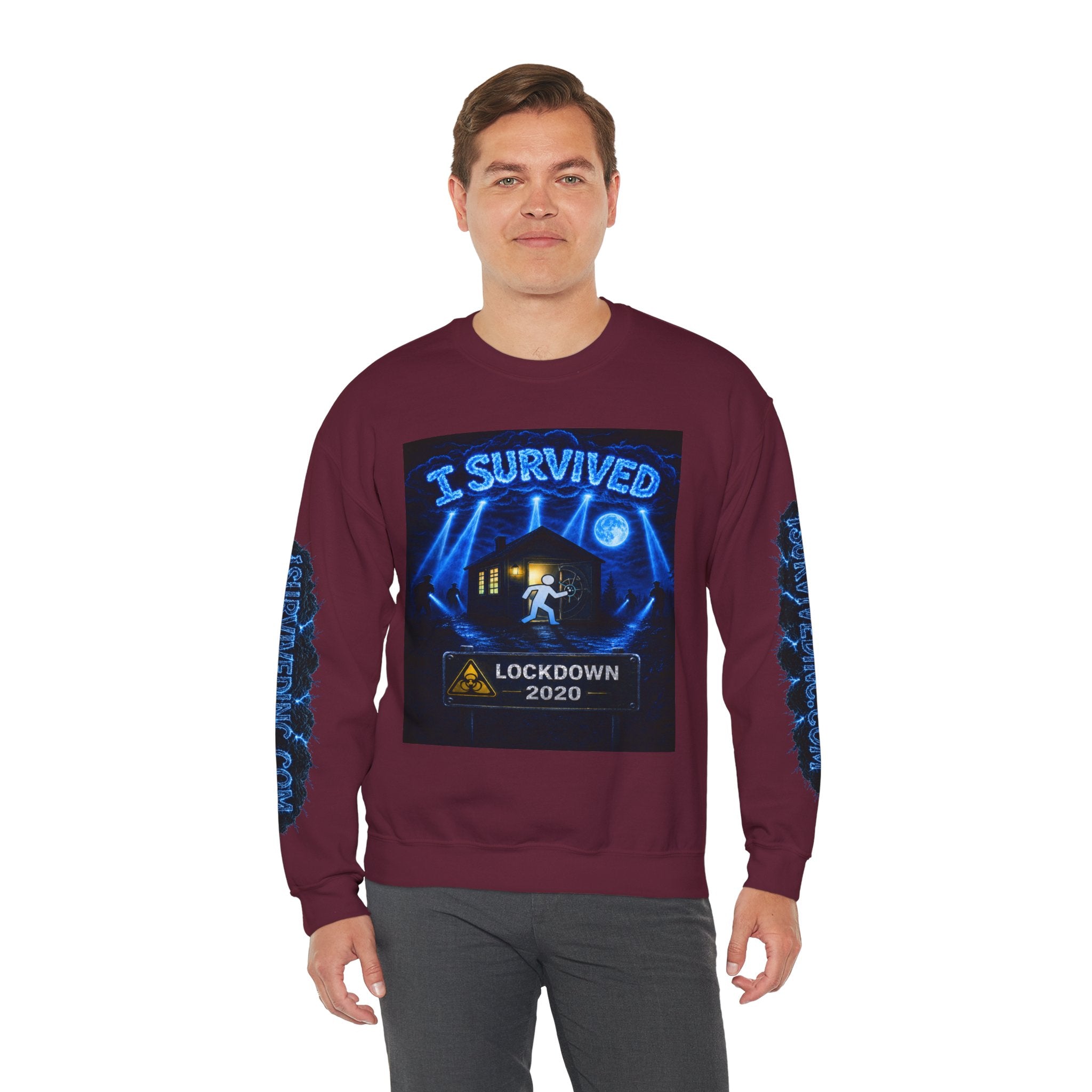 I Survived 2020 — LOCKDOWN S3:E2: Special Edition "Dating Under Lockdown" Unisex Heavy Blend™ Crewneck Sweatshirt