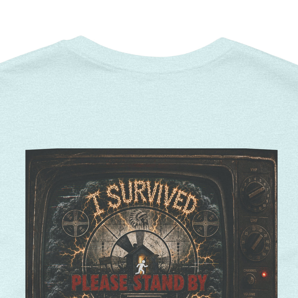 I Survived 2020 — "Please Stand By" Test Pattern Tee Summer Premier Unisex Jersey Short Sleeve Tee