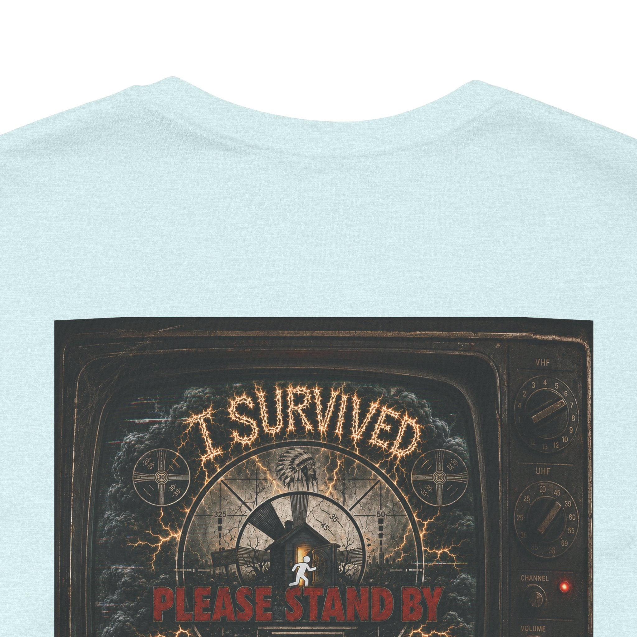 I Survived 2020 — "Please Stand By" Test Pattern Tee Summer Premier Unisex Jersey Short Sleeve Tee