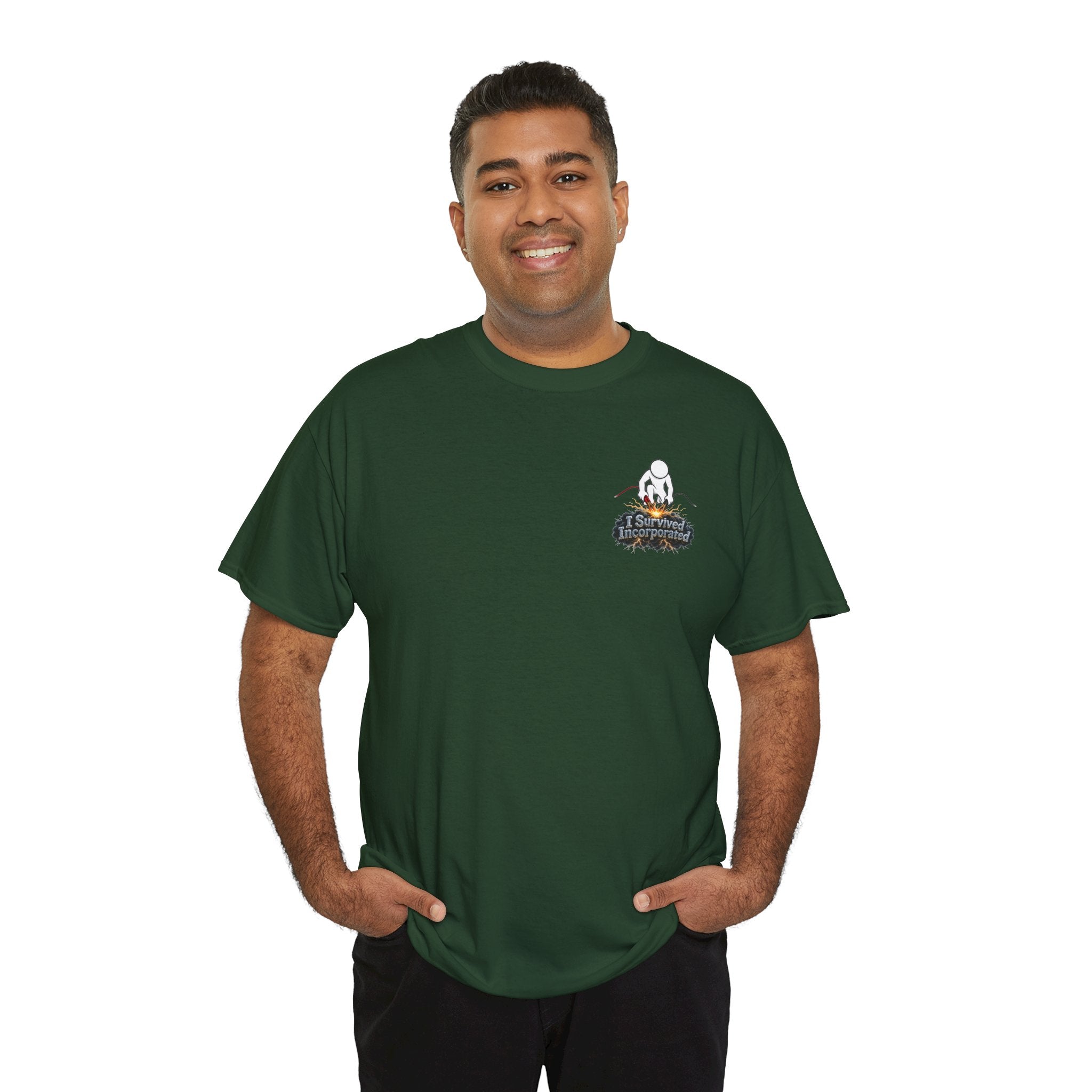 I Survived 2020 — "Please Stand By" Test Pattern Tee Summer Premier Unisex Heavy Cotton Tee
