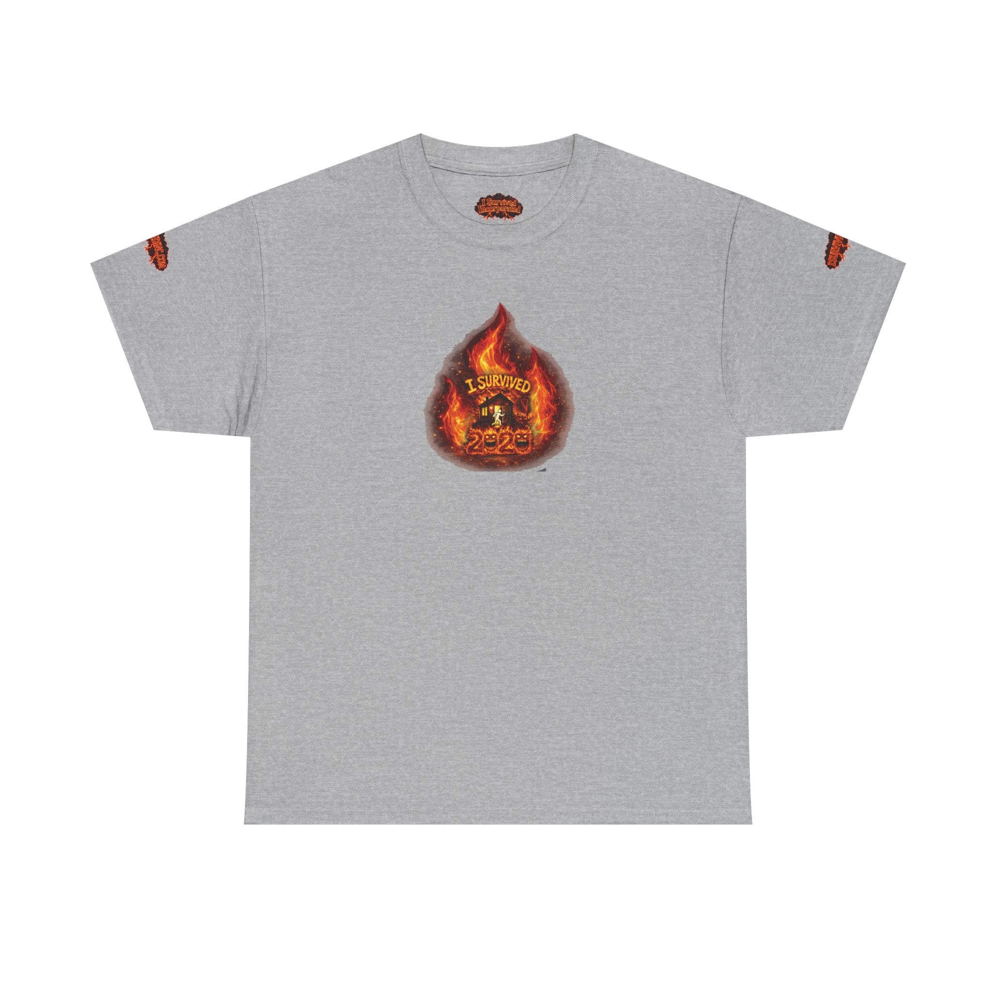 I Survived 2020 —  WILDFIRES S2:E4: Director's Cut Special Edition "Western U.S. Wildfire Season" Memorial Unisex Heavy Cotton Tee