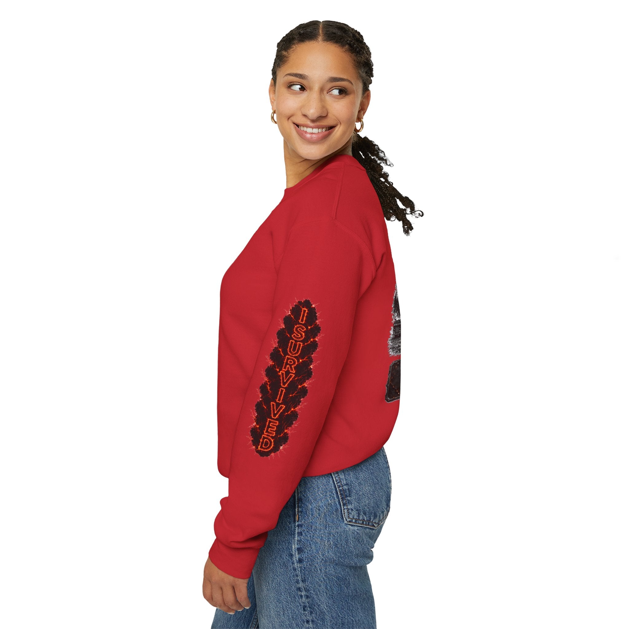 I Survived 2020 — WILDFIRES S2:E2: Director's Cut "The Bobcat Fire" Memorial Unisex Heavy Blend™ Crewneck Sweatshirt