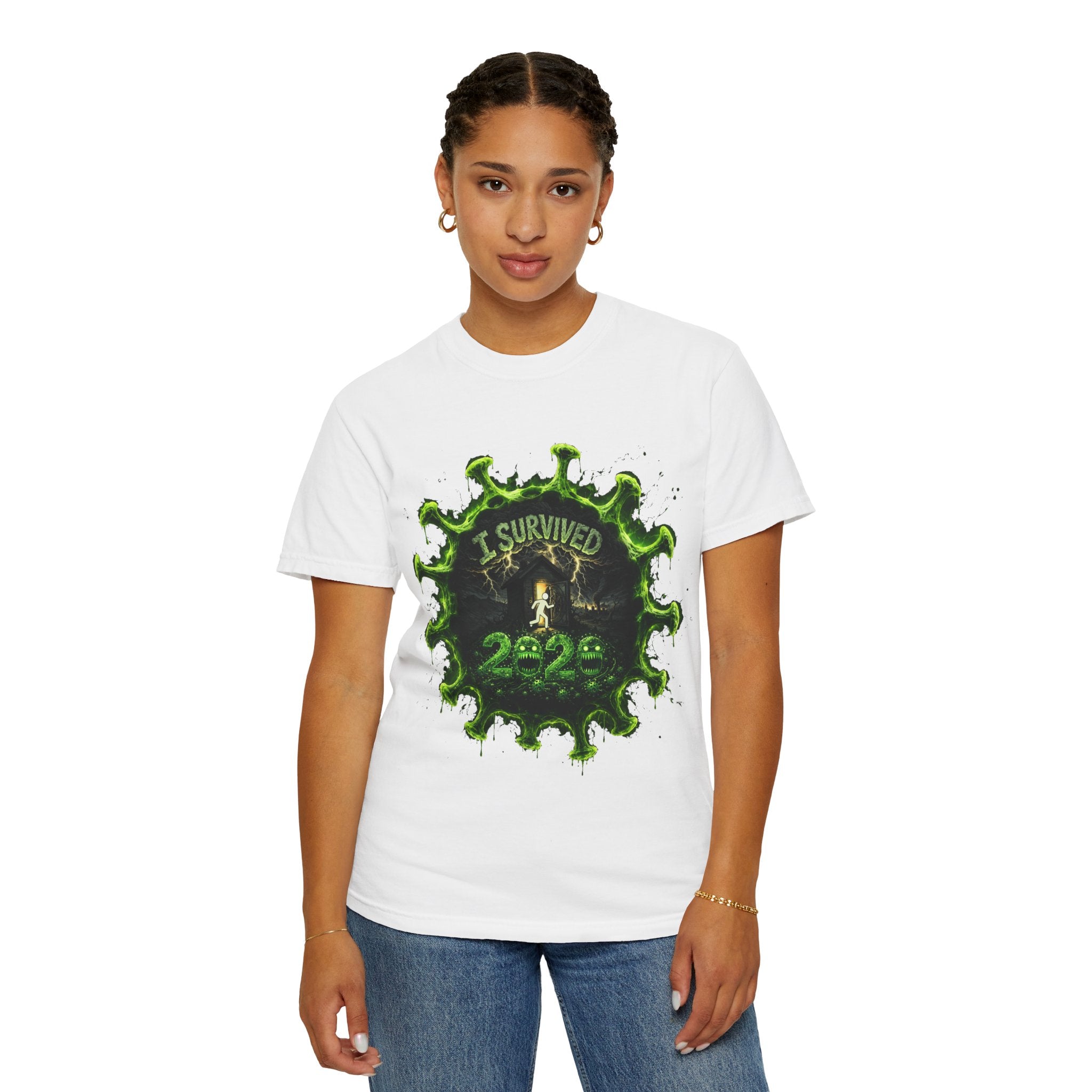 I Survived 2020 — Director's Cut S1:E5 "Delivery Doomsday" | Pandemic Edition Unisex Garment-Dyed T-shirt