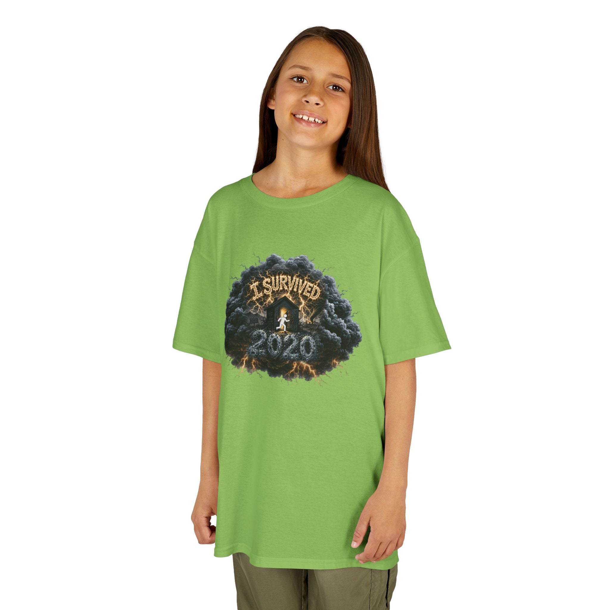 I Survived 2020 — Director's Cut Original Design Teaser Tee | Season 1 Premiere Drop Kids Heavy Cotton™ Tee