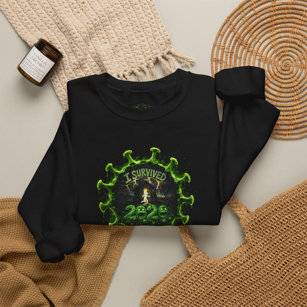 I Survived 2020 — PANDEMIC S1:E1: Director's Cut "COVID-19: The Coronavirus" Unisex Heavy Blend™ Crewneck Sweatshirt