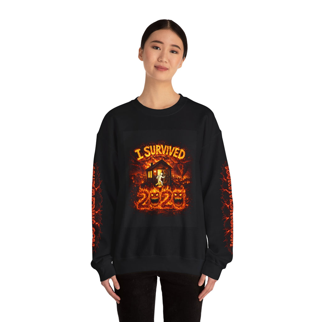 I Survived 2020 — WILDFIRES S2:E2: "The Bobcat Fire" Memorial Unisex Heavy Blend™ Crewneck Sweatshirt